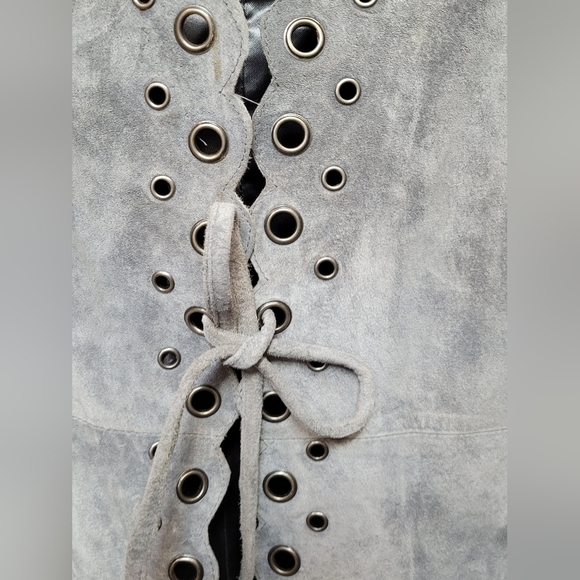 New Gray Suede Jacket - Picture 2 of 4